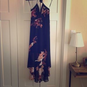 High-low halter dress, White House | Black Market